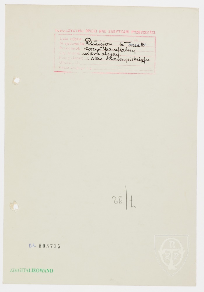 Karton verso: Uniejów