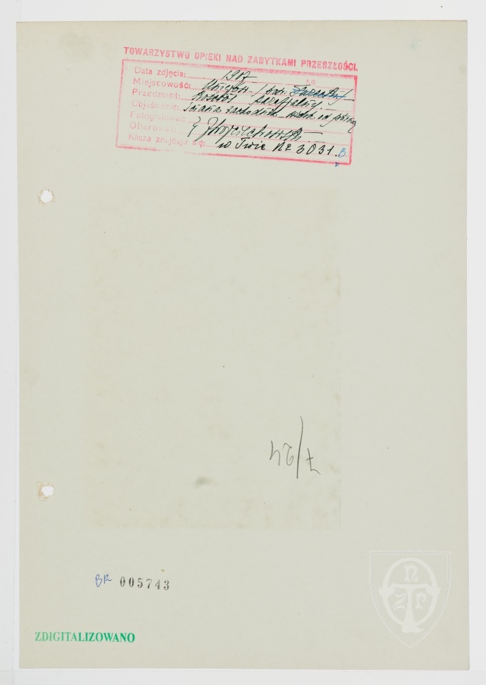 Karton verso: Uniejów