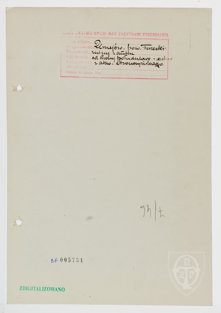 Karton verso: Uniejów