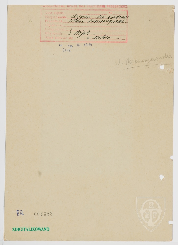 Karton verso: Ursynów