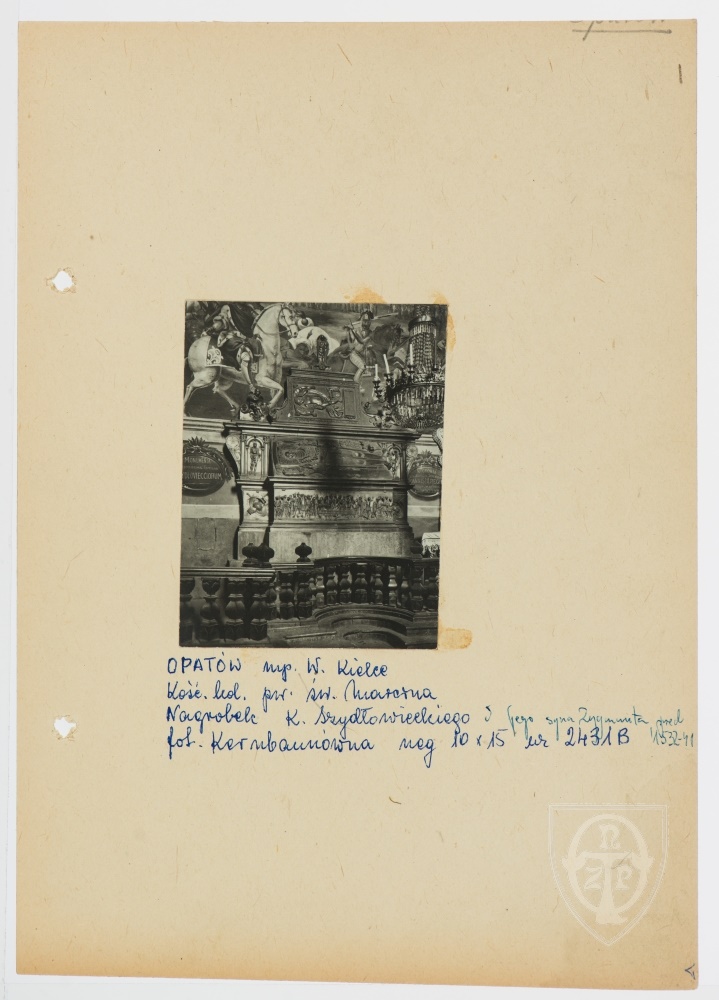 Karton recto: Opatów