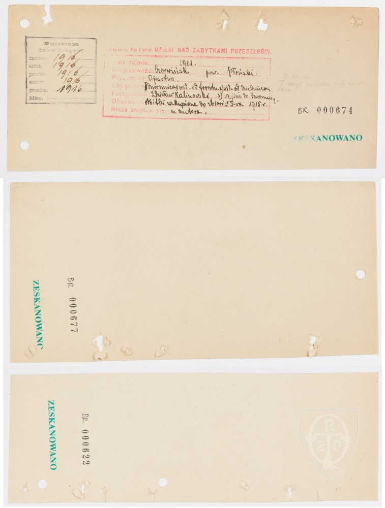 Karton verso: Czerwińsk