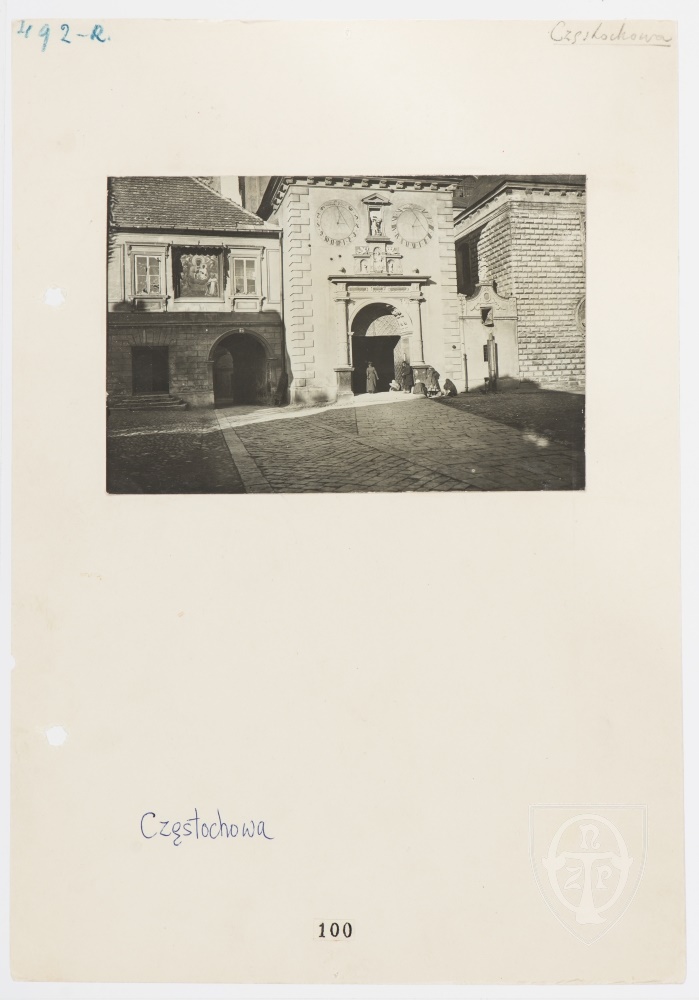 Karton recto: Częstochowa